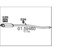 MTS 01.59460 Silencieux intermédiaire