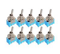 MTS-103 Interrupteur à bouton miniature polyvalent à 3 broches 3 modes marche/arrêt - Appareil microélectronique pour l'électronique de voiture, pièces de voiture, composants intérieurs durables et