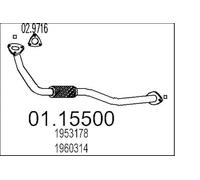 MTS Company 01.15500 Tuyau d'échappement