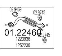 MTS Company 01.22460 Tuyau d'échappement