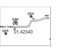 MTS Company 01.42340 Tuyau d'échappement