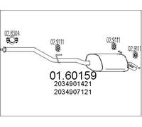 MTS Company 01.60159 Silencieux arrière