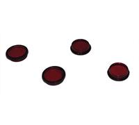 MTS-Line Lot de 4 verres de lampe pour LGB Rouge 14 mm - Gartenbahn - LGB Spur G Pièce de rechange - LGB Spare Part