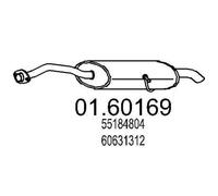 MTS 01.60169 Silencieux arrière