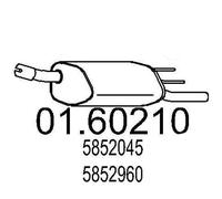 MTS Silencieux arrière Pot d'Échappement 01.60210 pour OPEL Corsa B 3/5 portes