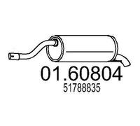 MTS 01.60804 Silencieux arrière