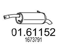 MTS 01.61152 Silencieux arrière