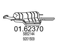 Silencieux final 01.62370 MTS pour OPEL ASTRA G Décapotable ASTRA G Coupé