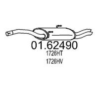 MTS Silencieux arrière Pot d'Échappement 01.62490 pour FIAT Scudo Kombi (220)