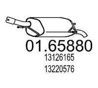 MTS Silencieux arrière Pot d'Échappement 01.65880 pour OPEL Corsa C Van (X01)