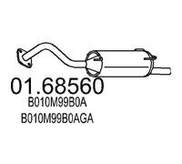 MTS Silencieux arrière Pot d'Échappement 01.68560 pour NISSAN MICRA II (K11)