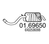 MTS 01.69650 Silencieux arrière