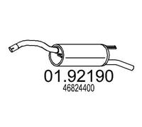 MTS Silencieux arrière Pot d'Échappement 01.92190 pour FIAT STILO (192) 1300mm