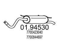 MTS Silencieux arrière Pot d'Échappement 01.94530 pour RENAULT Scénic I 1360mm