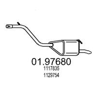 MTS Silencieux arrière Pot d'Échappement 01.97680 1050mm 7,1kg