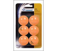 Schildkröt Balles de tennis de table Jade – Poly 40+ Ø40 mm – Lot de 6 Orange & Blanc