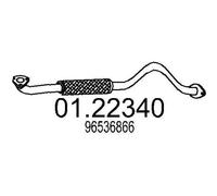 MTS Tuyau d'échappement Ligne d'échappement 01.22340 avant pour CHEVROLET 920mm