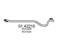 MTS Tuyau d'échappement Ligne d'échappement 01.42210 avant pour LAND ROVER 5kg