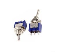 MTS102 Lot de 10 mini interrupteurs à bascule SPDT pour bricolage et réparation