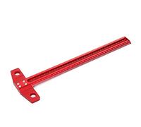 MTSAS Règle de traceur de ligne de travail du bois 300/400/500/600 mm Règle de traceur de ligne de type T 1 mm Trou croisé Règle de marquage en alliage d'aluminium Jauge de marquage (300 mm)