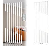 MTSYXYM 7 pcs Separation De Piece IntéRieur Colonne De Cloison De Séparation,Colonne De Décoration Creuse De Salon, Cadre en Fer forgé épais,pour Chambre À Coucher, Porche.(Wit,100cm)