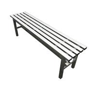 MTSYXYM Banc de Jardin en Métal - Ultra Robuste Haute Résistance Inoxydable - Banc Extérieur sans Dossier Plat pour Terrasse, Balcon, Vestiaire et Salle de Bain - Banquette Solide(150x35x45cm)