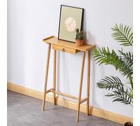 MTSYXYM Console D'entrée Couloir Étroit,Bouddha D'entrée,Le Bureau est élargi, Une plinthe est prévue pour Gagner de la Place,Angles sont arrondis,pour Entrée, Salon, Couloir.(Natural,50x20x85cm)