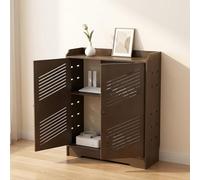 MTSYXYM Router Storage Box,Boîtes de Rangement de routeur WiFi,La Hauteur de l'étagère est réglable, avec des Trous de Ventilation et des passages de câbles.(L50xH65xW25cm)