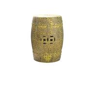 MTSYXYM Tabouret de Jardin en céramique - Table d'appoint Tambour Style Chinois - Siège décoratif en Porcelaine Chinoise pour terrasse ou Salon, Support pour Plantes, Bleu et Blanc(Giallo)