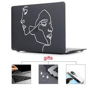 MTT Mallette Pour Ordinateur Portable Pour Apple Macbook Air Pro Retina Tactile bar Lumière Ampoule Couverture Imprimée pour mac livre 12 pouce Dur Cas - For 13retina A1502 A1425 - -Noir mat