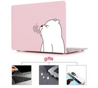 MTT Mallette Pour Ordinateur Portable Pour Apple Macbook Air Pro Retina Tactile bar Lumière Ampoule Couverture Imprimée pour mac livre 12 pouce Dur Cas - For 13retina A1502 A1425 - -Matte rose