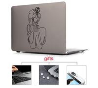 MTT Mallette Pour Ordinateur Portable Pour Apple Macbook Air Pro Retina Tactile bar Lumière Ampoule Couverture Imprimée pour mac livre 12 pouce Dur Cas - For M1 Chip Pro 13 A2338 - -Matte gris