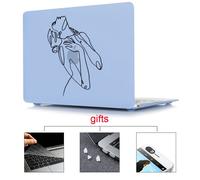 MTT Mallette Pour Ordinateur Portable Pour Apple Macbook Air Pro Retina Tactile bar Lumière Ampoule Couverture Imprimée pour mac livre 12 pouce Dur Cas - For 13retina A1502 A1425 - Matteblue