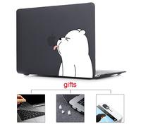 MTT Mallette Pour Ordinateur Portable Pour Apple Macbook Air Pro Retina Tactile bar Lumière Ampoule Couverture Imprimée pour mac livre 12 pouce Dur Cas - For 13retina A1502 A1425 - -Noir mat