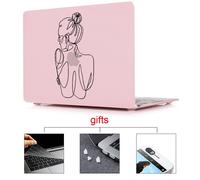 MTT Mallette Pour Ordinateur Portable Pour Apple Macbook Air Pro Retina Tactile bar Lumière Ampoule Couverture Imprimée pour mac livre 12 pouce Dur Cas - For 13retina A1502 A1425 - -Matte rose