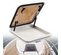 MTTXY Hublot de Bateau carré 49,5 x 49,5 Pouces, fenêtre de Pont coulissante en Aluminium avec Verre trempé, hublot de Secours pour Bateau/Yacht/Camping-Car