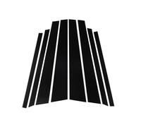 MTUBFT Garniture Pilier Fenêtre Porte Voiture pour BMW X5 E53 2000-2006, Résistant Rayures Autocollant de Colonne Montant BC Centrale Auto, Noir Brillant Poste Cache