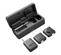 Mtucegi Systèmes de microphones amovibles pour entretiens professionnels et appareils mobiles Vlog Microphones Lavaliers de qualité professionnelle