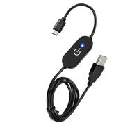 MTUERANC Câble de commutation USB C, USB A mâle vers C mâle - Câble de connexion interrupteur d'alimentation tactile LED - Variateur d'intensité en ligne - Câble USB C - Contrôleur marche/arrêt pour