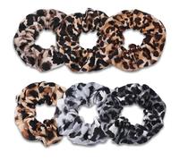 mtuihfo - Lot de 6 grands chouchous à cheveux en velours élastique pour femme et fille, pour queue de cheval, accessoires pour cheveux, cordes à cheveux