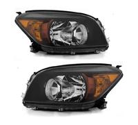 Mtuqvma Ensemble Lampe Phares Pour Toyota Pour Rav4 2006 - 2009 Couvercle De Phare Avant Pièces De Rechange Sans Lumière Feux Avants Auto(Le noir)