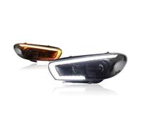 Mtuqvma Ensemble Phare Avant Phares De Voiture À LED Avec Feux De Jour, Clignotants Dynamiques Et Feux De Jour Pour VW Pour Scirocco 2009-2017(For Xenon)
