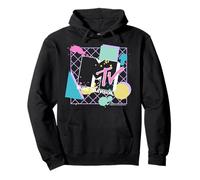 MTV 80s Paint Splatter Abstract Geometry Logo Sweat à Capuche