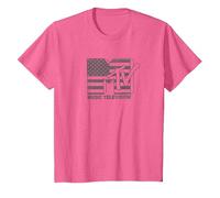 MTV American Flag MTV Logo T-Shirt, Enfant, Rose Chiné, 12 Ans