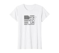 MTV American Flag MTV Logo T-Shirt, Femme, Blanc, M