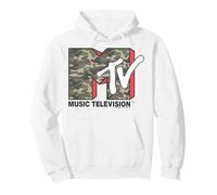 MTV Camouflage Print Logo Sweat à Capuche