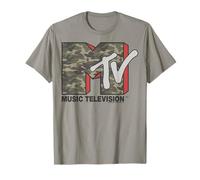 MTV Camouflage Print Logo T-Shirt