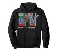 MTV Distressed Global Flag Mosaic Logo Sweat à Capuche