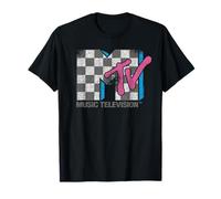 MTV Distressed Vintage Checkerboard Logo Music Television T-Shirt