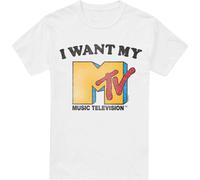 MTV - "I Want My MTV 2" T-shirt pour homme TV6296 (M) (Blanc)